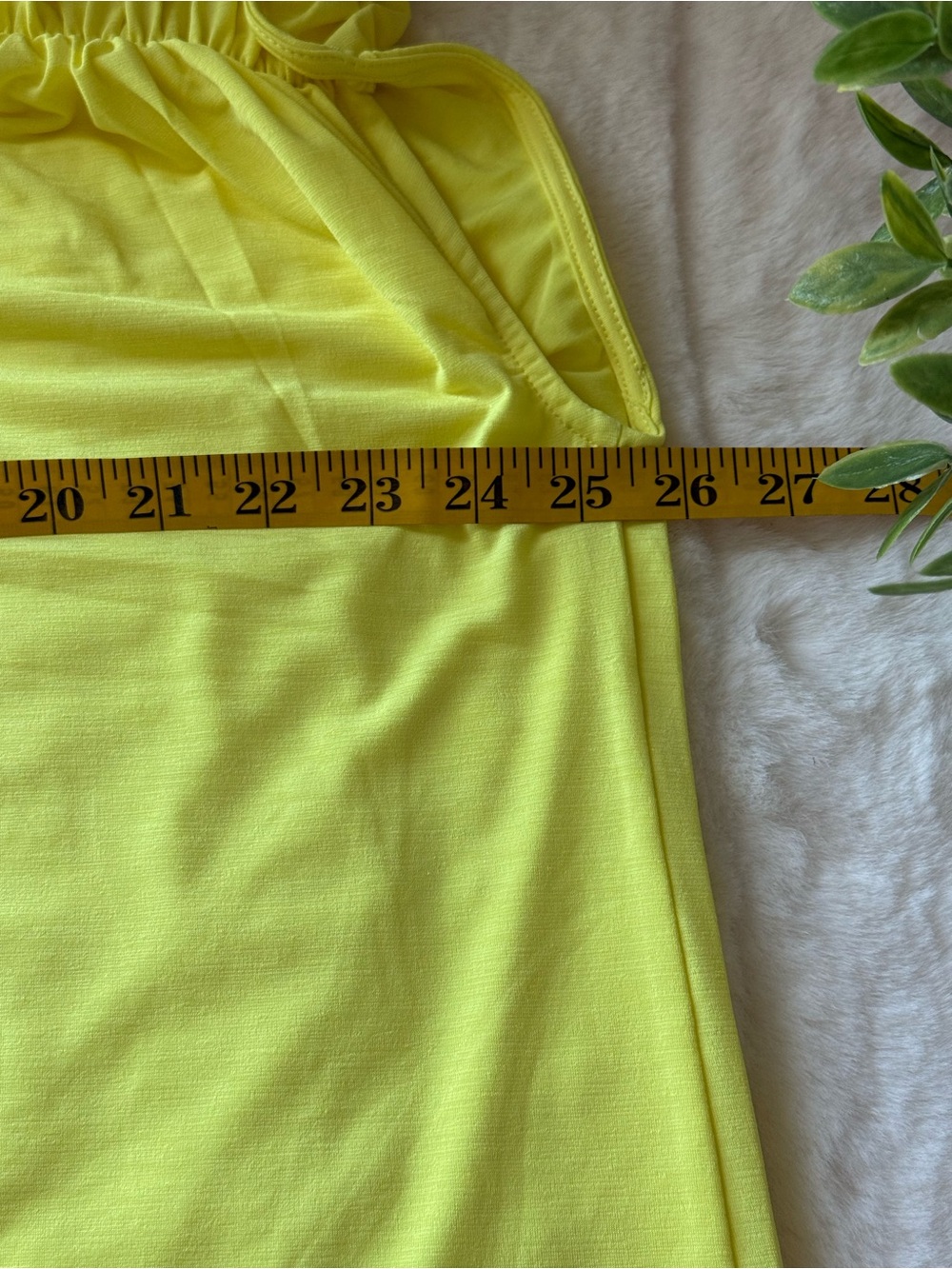 NWT -Dear Scarlett V-Neck Ruched Sleeve Blouse in Neon Yellow-Sizes XL, 2XL, 3XL - Picture 7 of 9